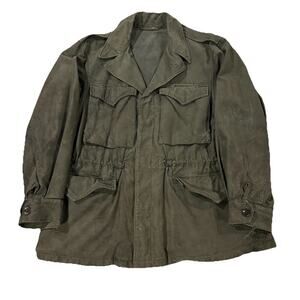 Vintage US Army M1951 Field Jacket OG107 Distressed Vietnam Era Patina Size 38R